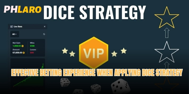 Effective betting experience when applying Dice strategy