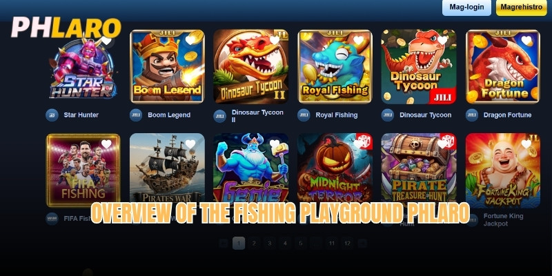 Overview of the Fishing playground Phlaro 