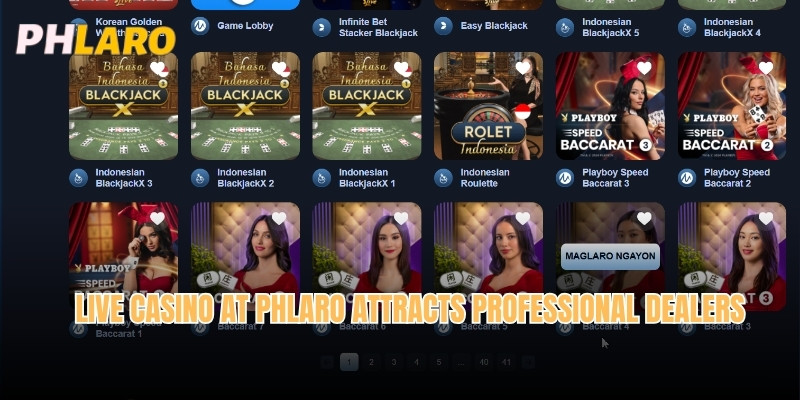 Live casino at Phlaro attracts professional Dealers