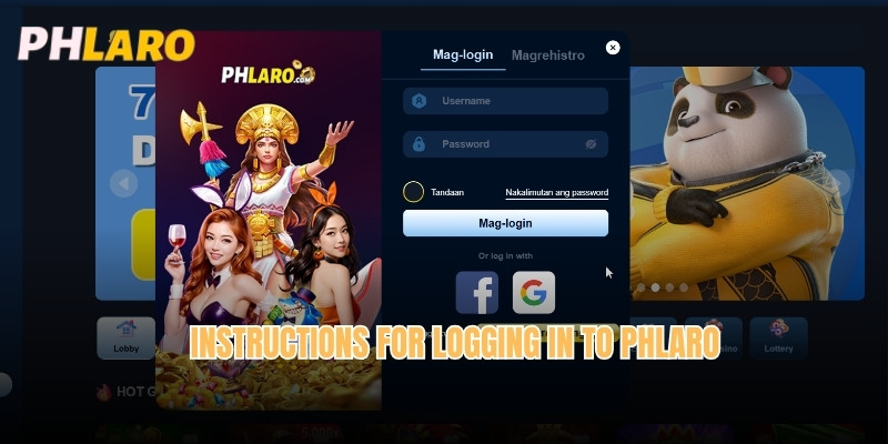 Instructions for logging in to Phlaro