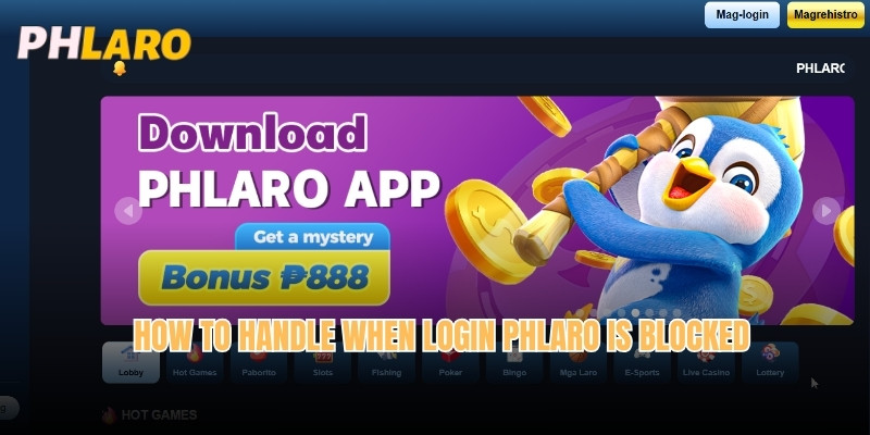 How to handle when Login Phlaro is blocked 