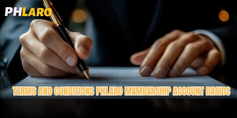 Terms and Conditions Phlaro membership account basics